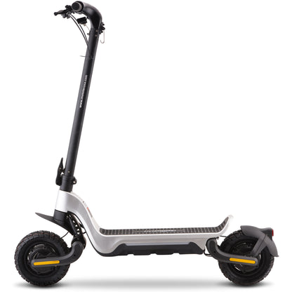 MotoTec Fury 48V 1000W Lithium Electric Scooter Silver - view 4