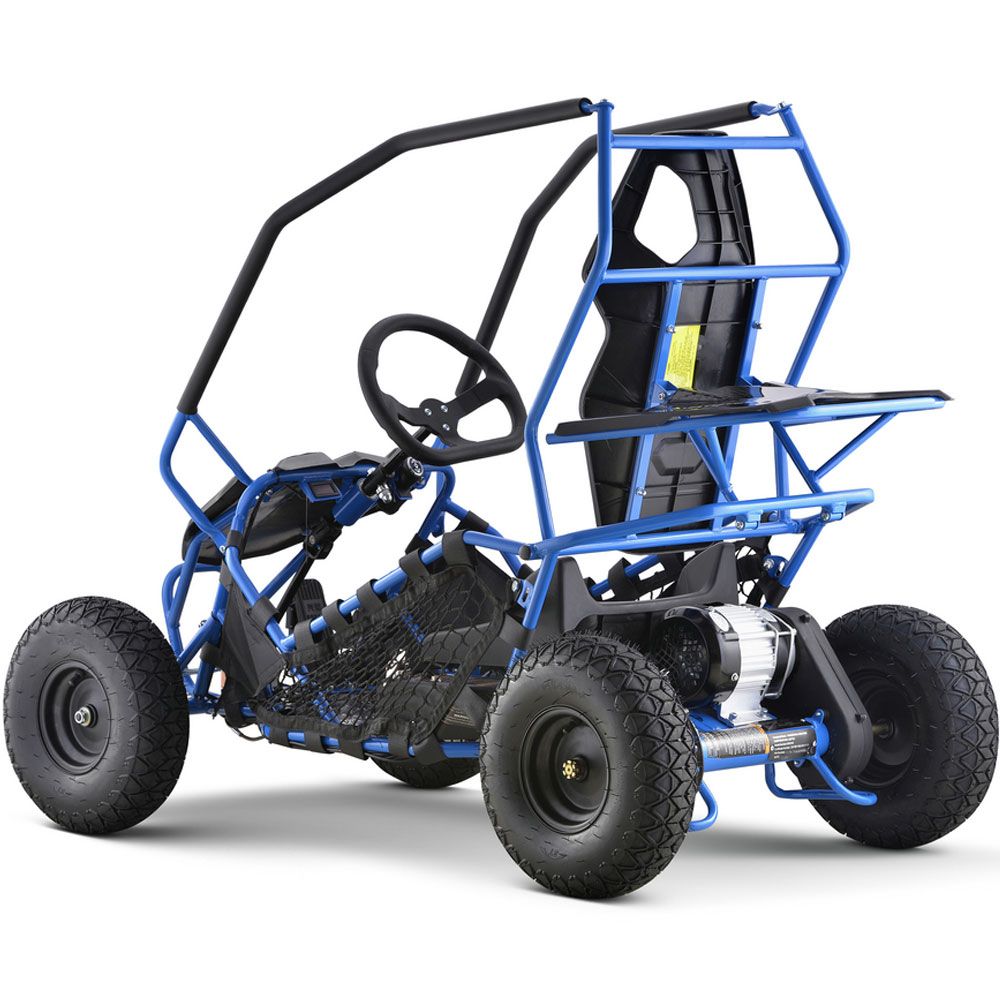 MotoTec Maverick Go Kart 36V 1000W Blue - view 5