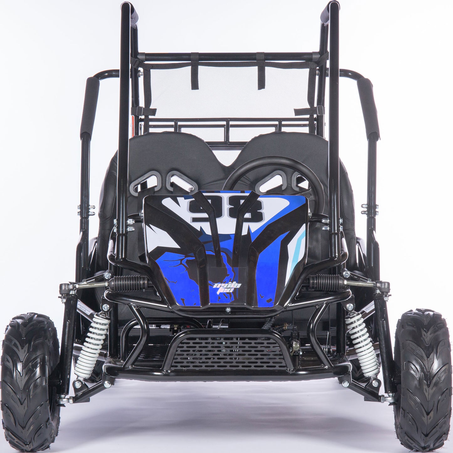 MotoTec Mud XL 212cc 2 Seat Go Kart Full Suspension Blue - view 2