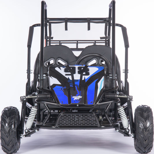 MotoTec Mud XL 212cc 2 Seat Go Kart Full Suspension Blue - view 2