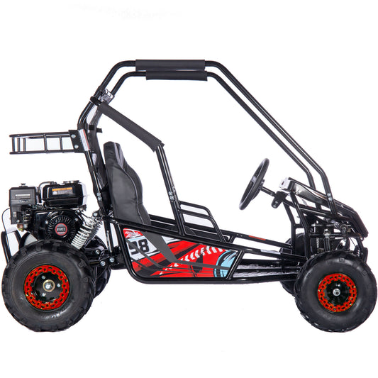 MotoTec Mud XL 212cc 2 Seat Go Kart Full Suspension Red - view 2