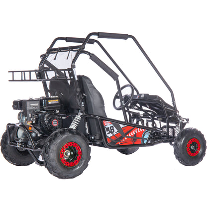 MotoTec Mud XL 212cc 2 Seat Go Kart Full Suspension Red - view 3