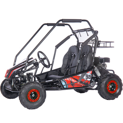 MotoTec Mud XL 212cc 2 Seat Go Kart Full Suspension Red - view 7