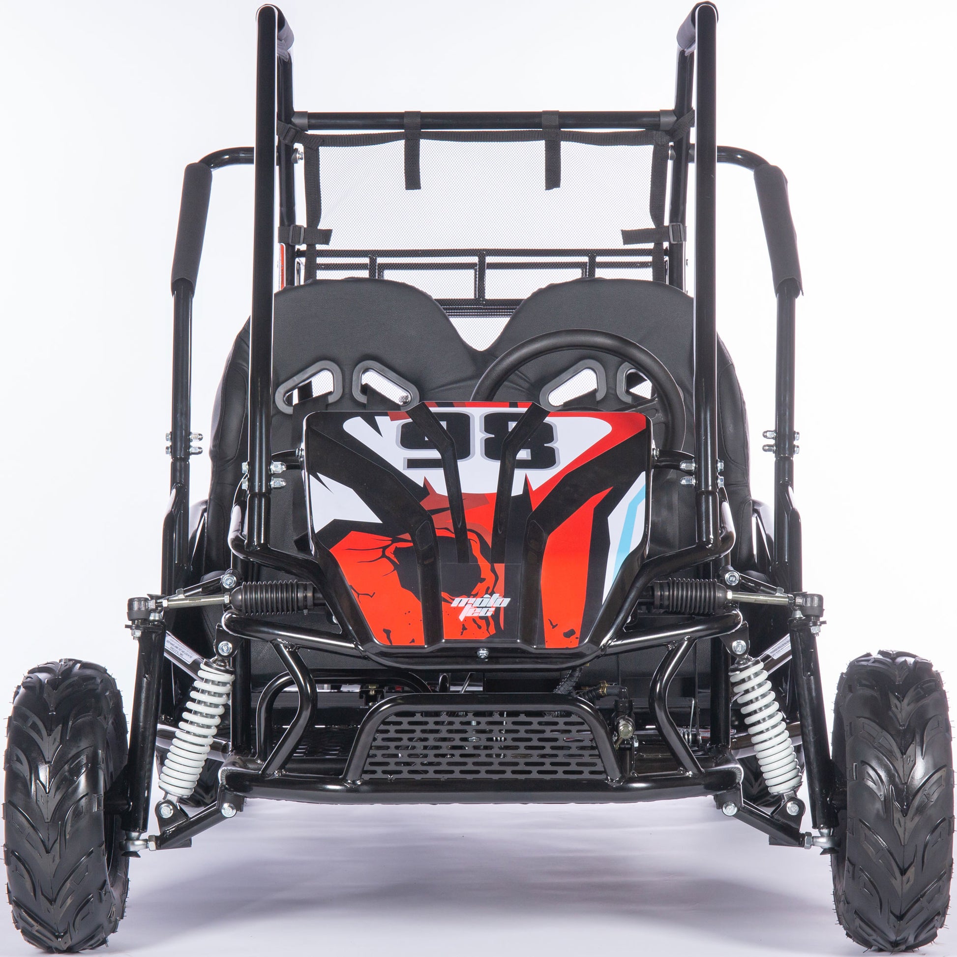 MotoTec Mud XL 212cc 2 Seat Go Kart Full Suspension Red - view 8
