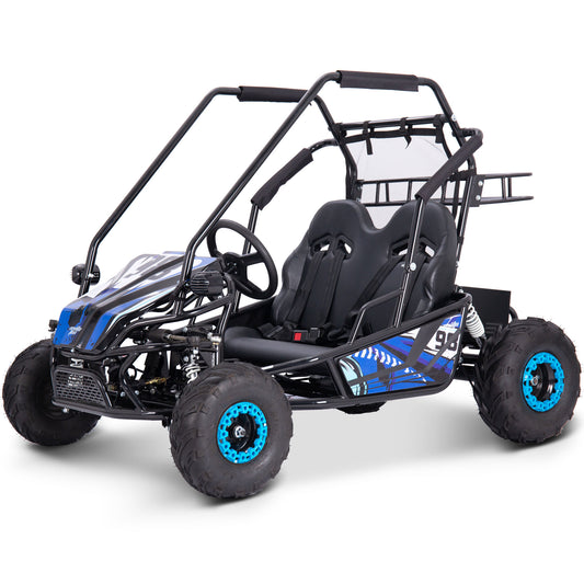 MotoTec Mud XL 60V 2000W Electric Go Kart Full Suspension Blue - view 2