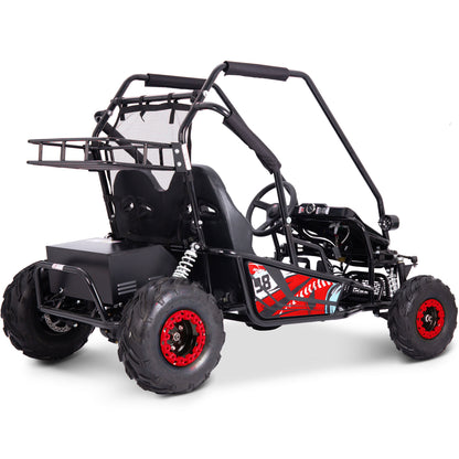 MotoTec Mud XL 60V 2000W Electric Go Kart Full Suspension Red - view 3
