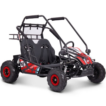 MotoTec Mud XL 60V 2000W Electric Go Kart Full Suspension Red