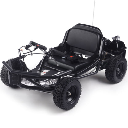 MotoTec Sandman Kids Gas 49cc Go Kart Black