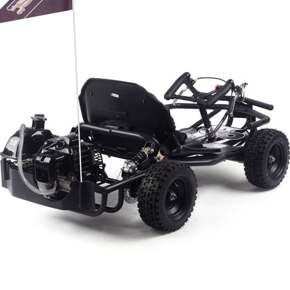 MotoTec Sandman Kids Gas 49cc Go Kart Black - view 2
