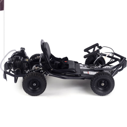 MotoTec Sandman Kids Gas 49cc Go Kart Black - view 5