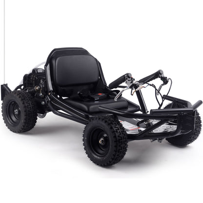 MotoTec Sandman Kids Gas 49cc Go Kart Black - view 6