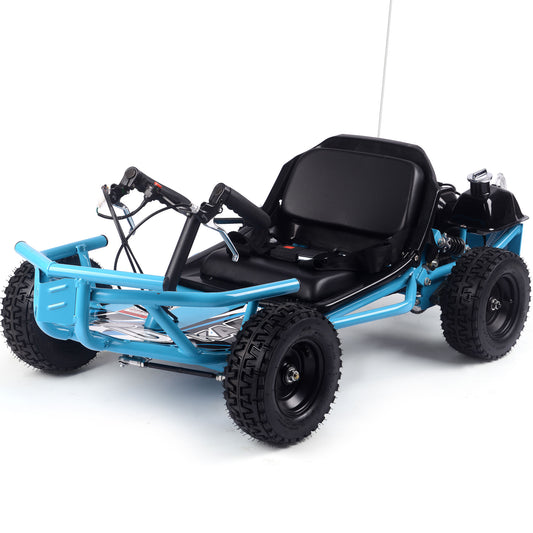 MotoTec Sandman Kids Gas 49cc Go Kart Blue