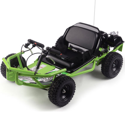 MotoTec Sandman Kids Gas 49cc Go Kart Green