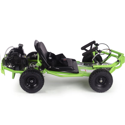 MotoTec Sandman Kids Gas 49cc Go Kart Green - view 5