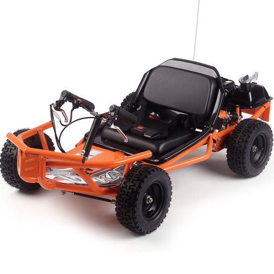 MotoTec Sandman Kids Gas 49cc Go Kart Orange