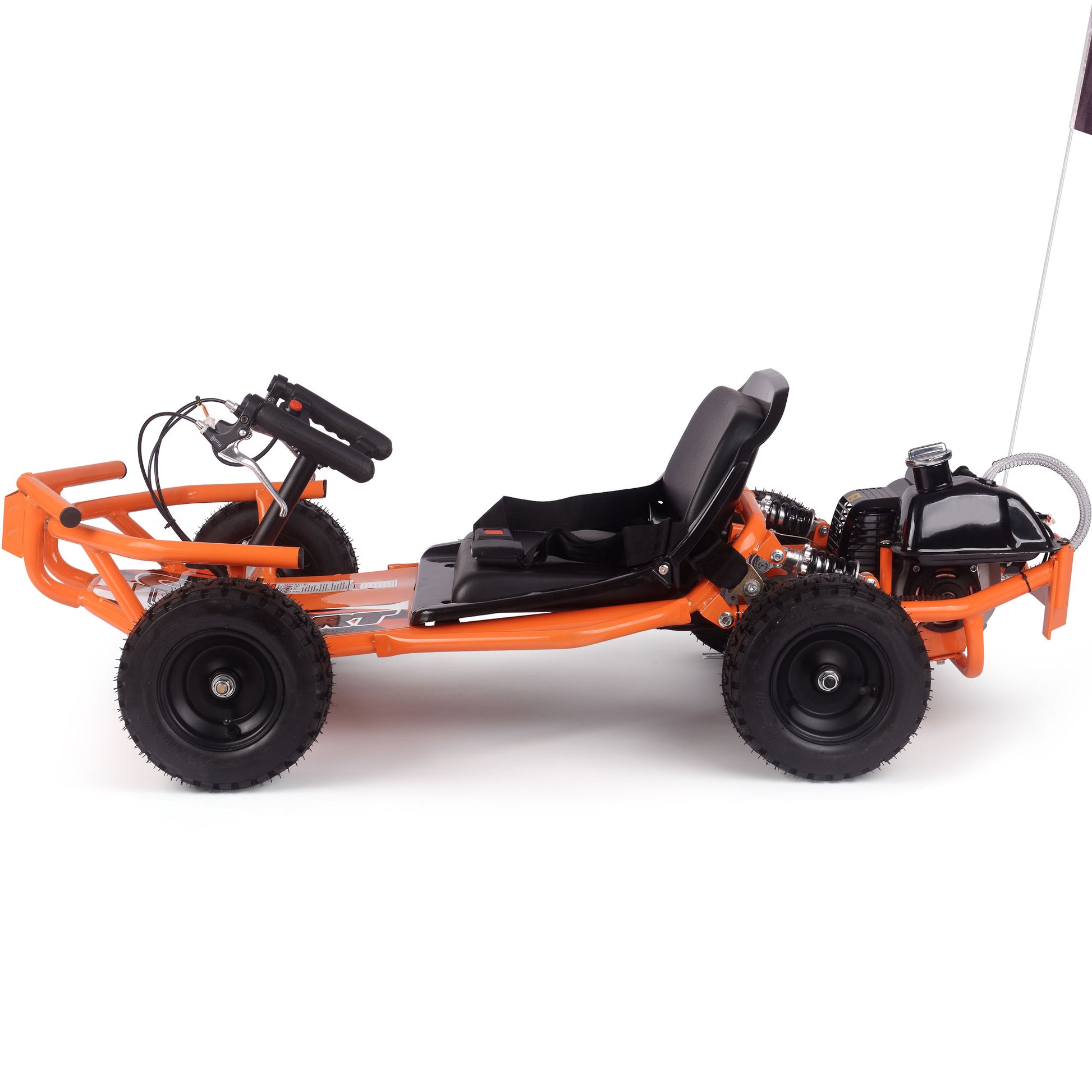 MotoTec Sandman Kids Gas 49cc Go Kart Orange - view 3