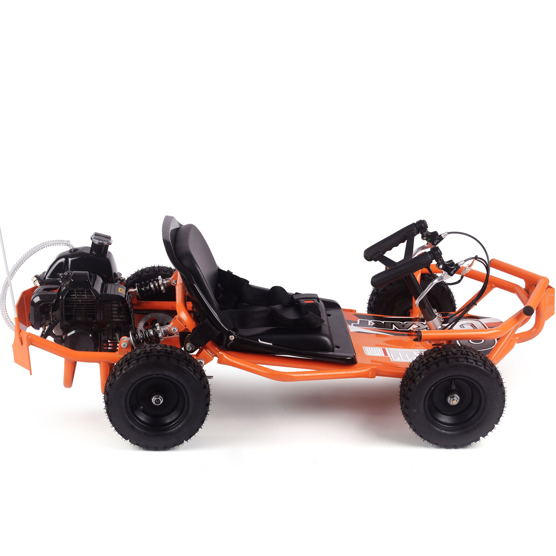 MotoTec Sandman Kids Gas 49cc Go Kart Orange - view 5
