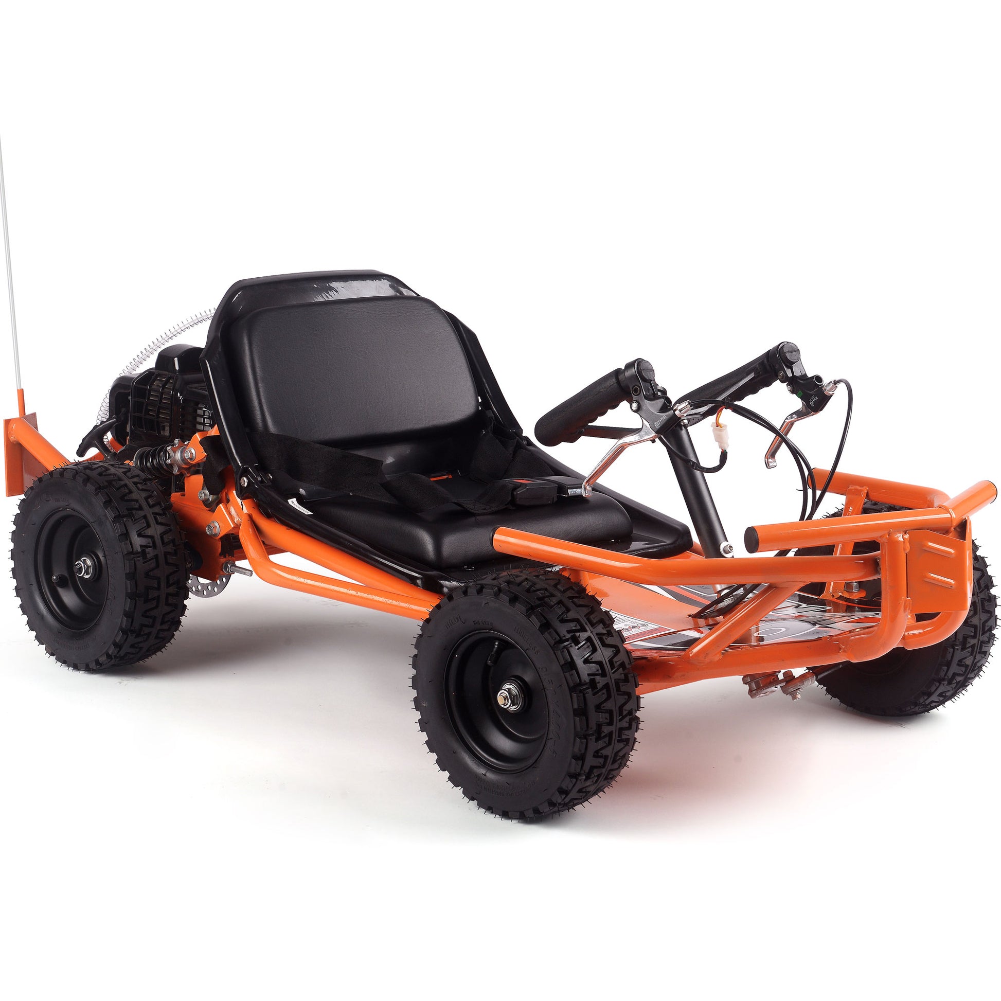 MotoTec Sandman Kids Gas 49cc Go Kart Orange - view 6