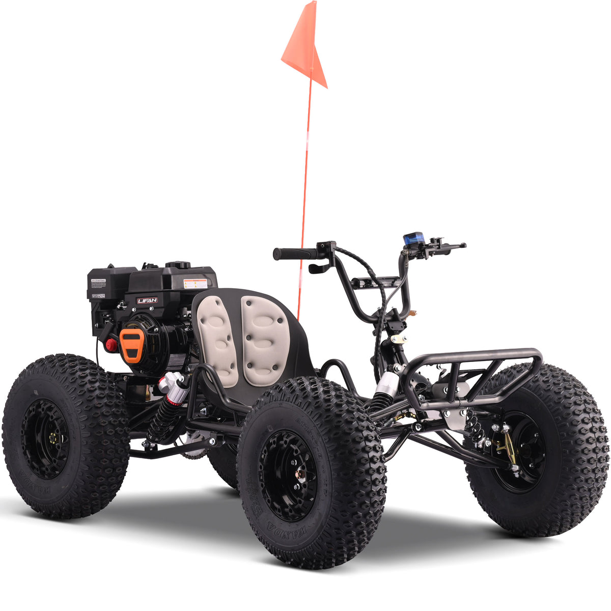 MotoTec Vibe 212cc Gas Go Kart Full Suspension Black