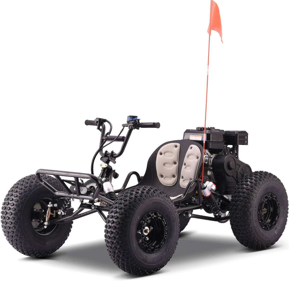 MotoTec Vibe 212cc Gas Go Kart Full Suspension Black - view 2