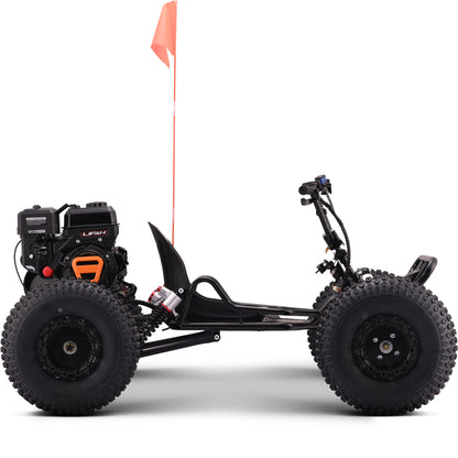 MotoTec Vibe 212cc Gas Go Kart Full Suspension Black - view 3