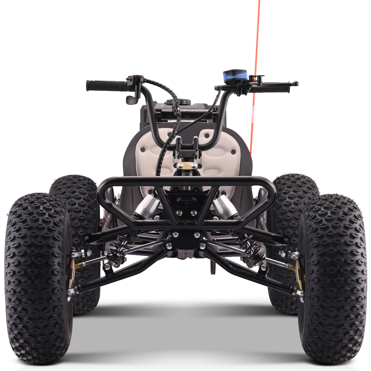 MotoTec Vibe 212cc Gas Go Kart Full Suspension Black - view 4