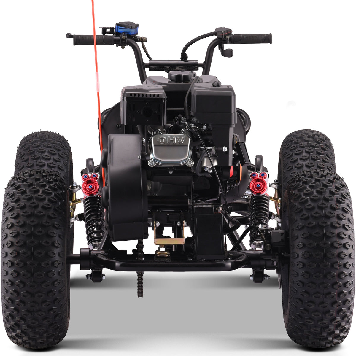 MotoTec Vibe 212cc Gas Go Kart Full Suspension Black - view 6