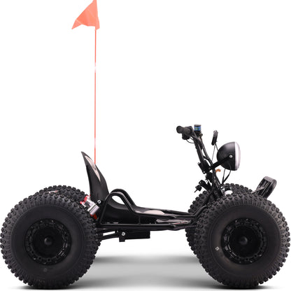 MotoTec Vibe 48V 3000W Electric Go Kart Full Suspension Black - view 3