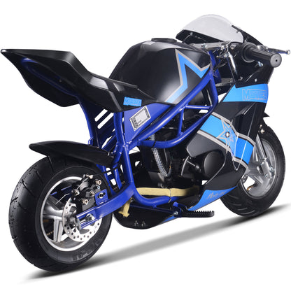 MotoTec Gas Pocket Bike GT 49cc 2-Stroke Blue - view 3