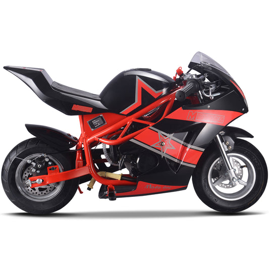 MotoTec Gas Pocket Bike GT 49cc 2-Stroke Red - view 2