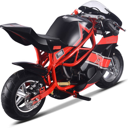 MotoTec Gas Pocket Bike GT 49cc 2-Stroke Red - view 3