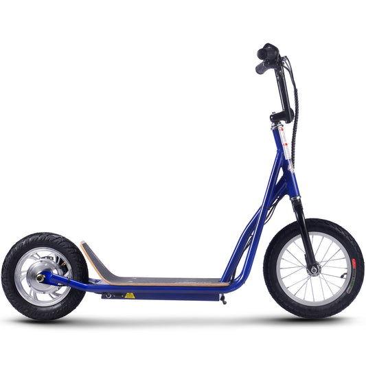 MotoTec Groove 36V 350W Big Wheel Lithium Electric Scooter Blue - view 2