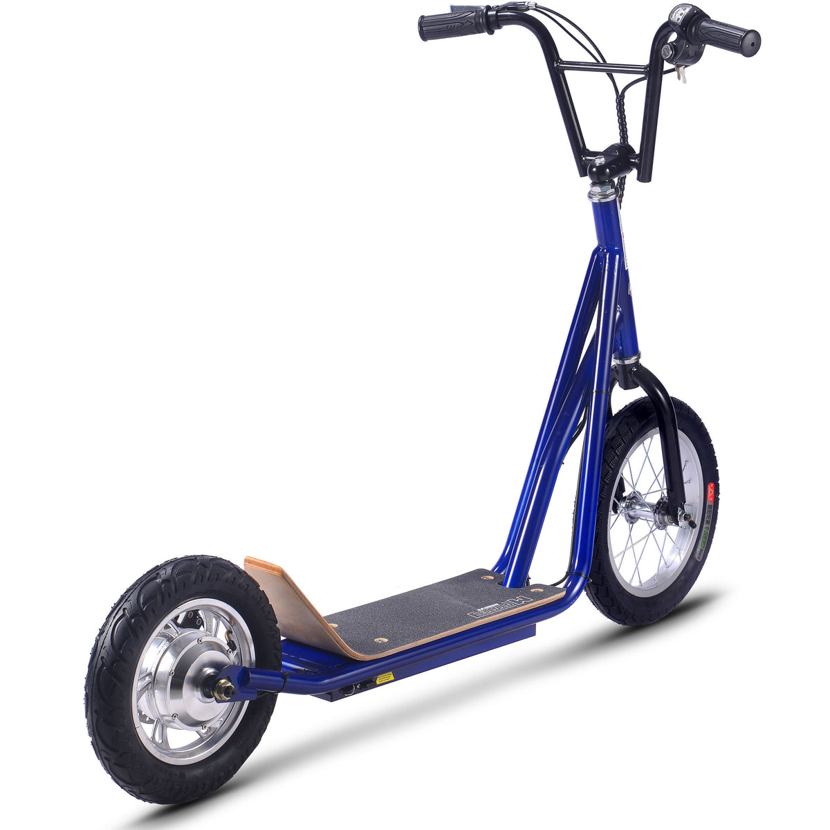 MotoTec Groove 36V 350W Big Wheel Lithium Electric Scooter Blue - view 3