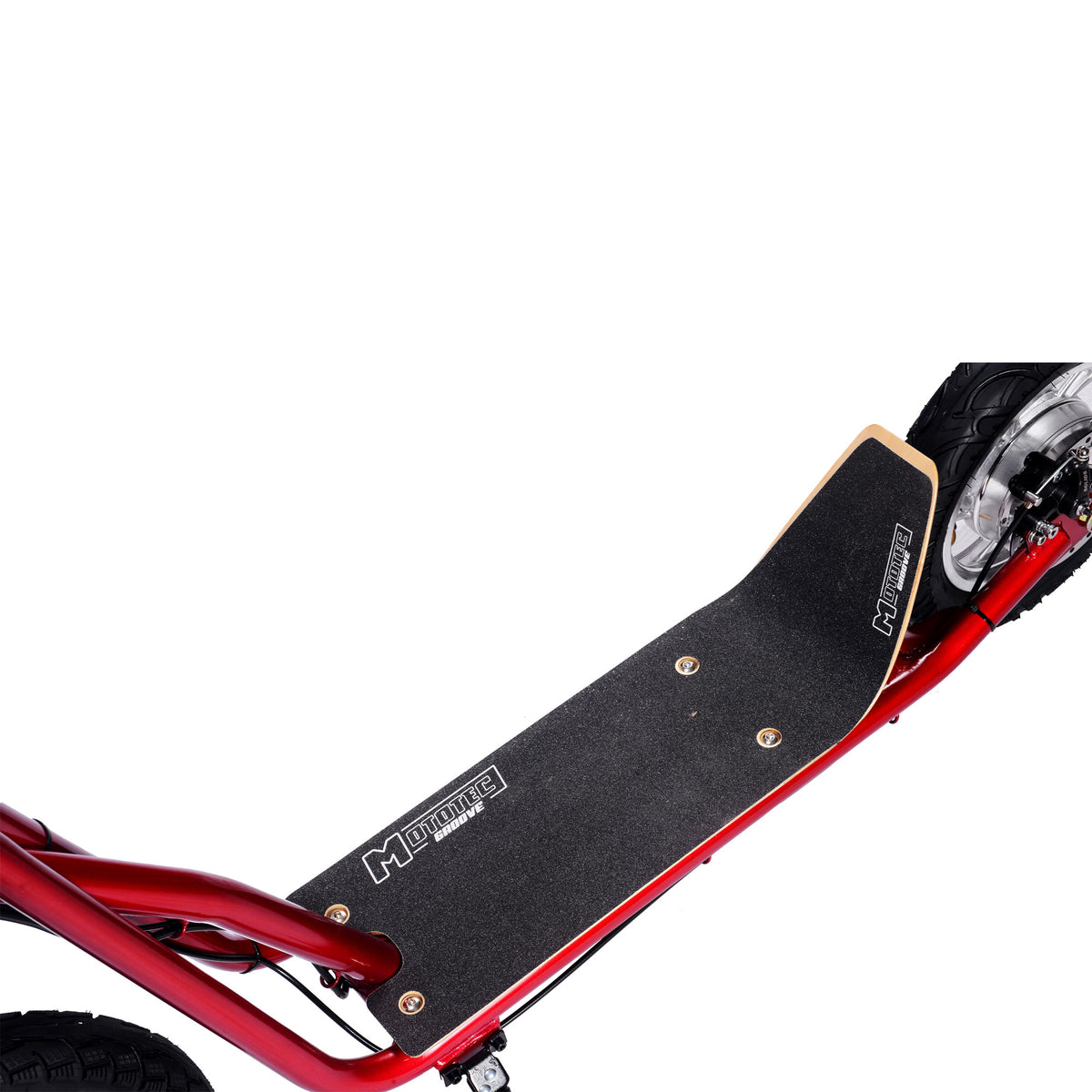 MotoTec Groove 36V 350W Big Wheel Lithium Electric Scooter Red - view 10