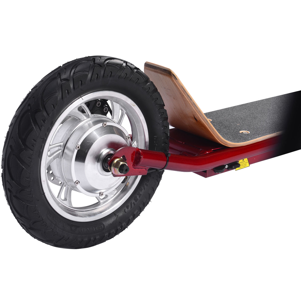 MotoTec Groove 36V 350W Big Wheel Lithium Electric Scooter Red - view 7