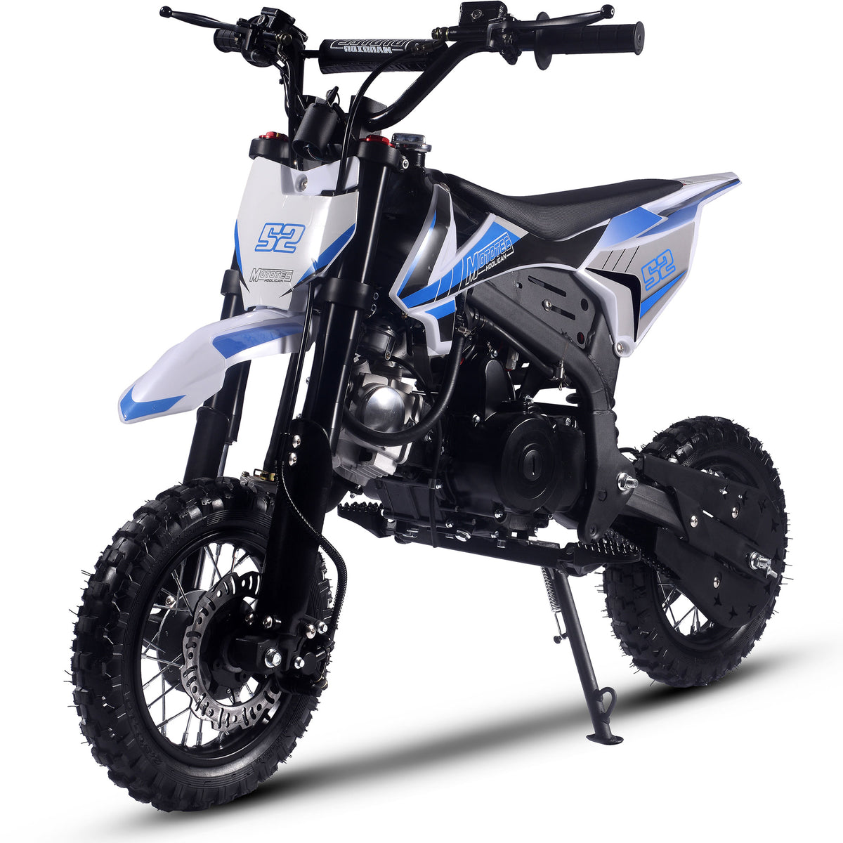MotoTec Hooligan 72cc 4-Stroke Gas Dirt Bike Blue - view 2