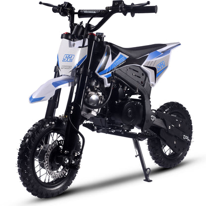 MotoTec Hooligan 72cc 4-Stroke Gas Dirt Bike Blue - view 2