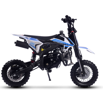 MotoTec Hooligan 72cc 4-Stroke Gas Dirt Bike Blue - view 6