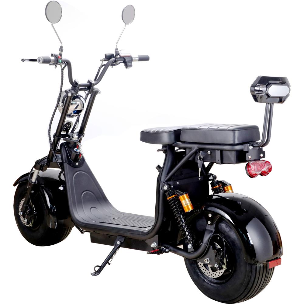 MotoTec Knockout 60V 2000W Lithium Electric Scooter Black - view 3