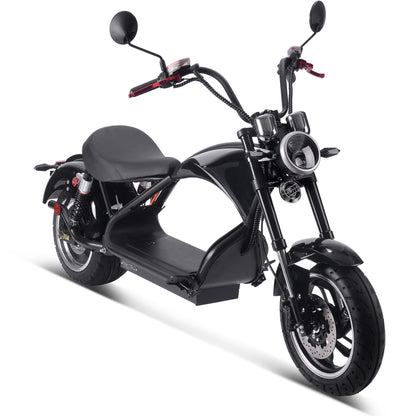 MotoTec Lowboy 60V 20Ah 2500W Lithium Electric Scooter Black