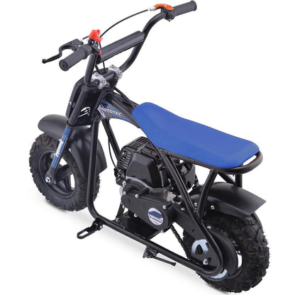 MotoTec Bandit 52cc 2-Stroke Kids Gas Mini Bike Blue - view 6