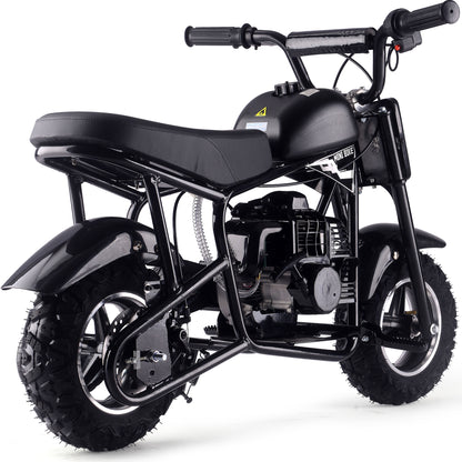 MotoTec Urchin 49cc 2-Stroke Kids Gas Mini Bike Black - view 3