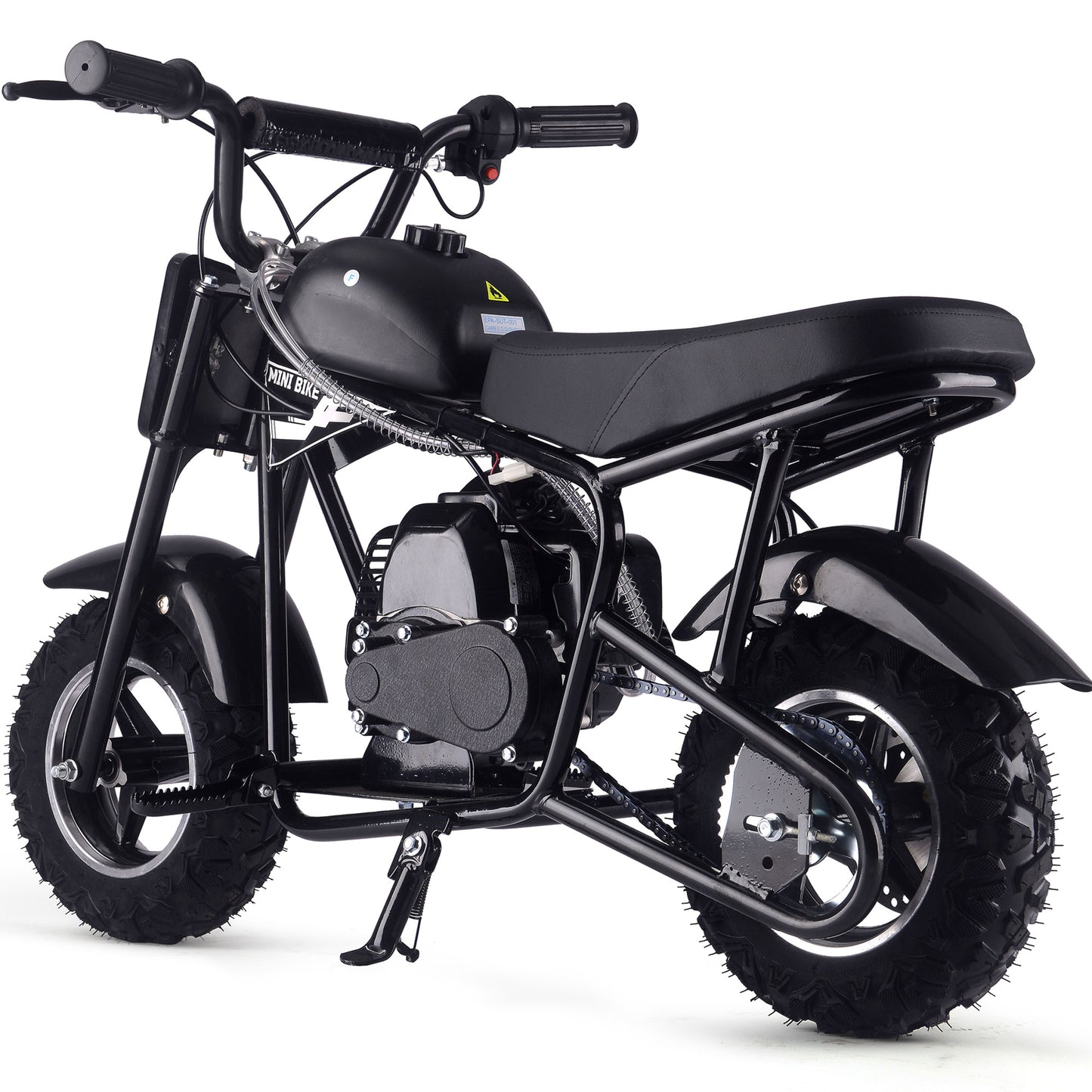 MotoTec Urchin 49cc 2-Stroke Kids Gas Mini Bike Black - view 4