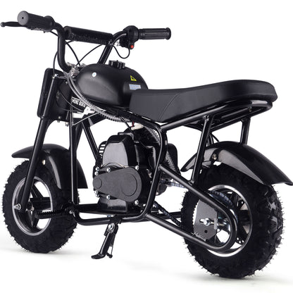 MotoTec Urchin 49cc 2-Stroke Kids Gas Mini Bike Black - view 4