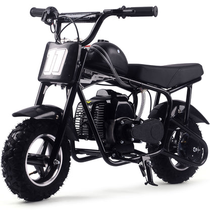 MotoTec Urchin 49cc 2-Stroke Kids Gas Mini Bike Black - view 6