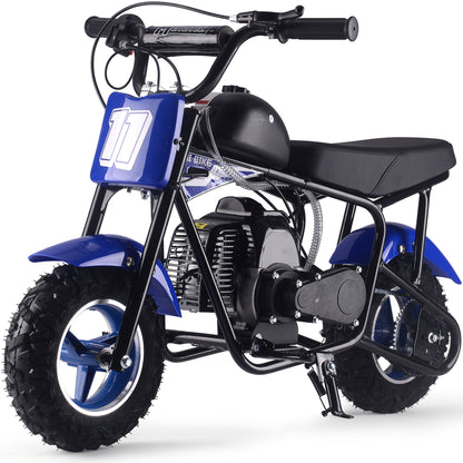 MotoTec Urchin 49cc 2-Stroke Kids Gas Mini Bike Blue - view 6