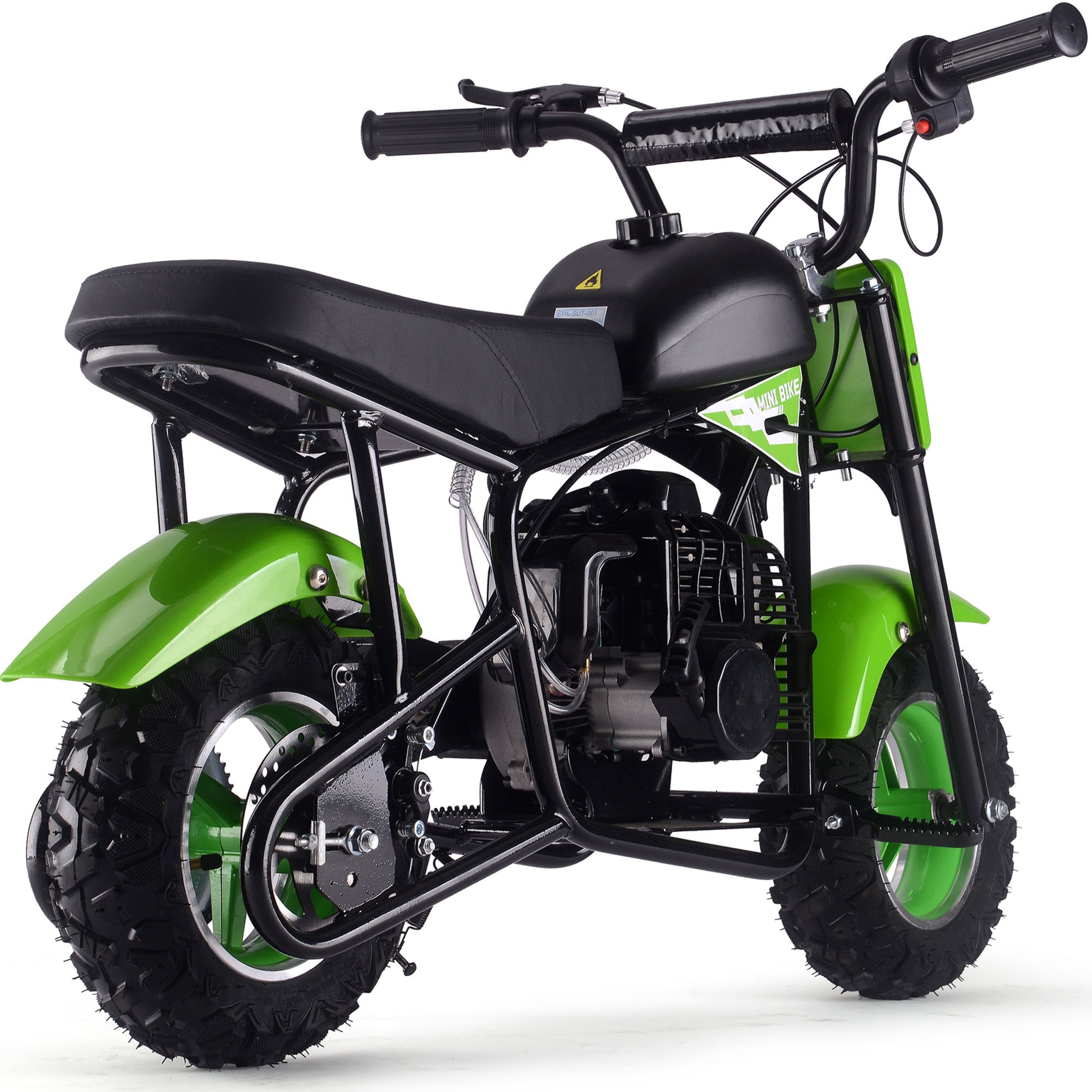 MotoTec Urchin 49cc 2-Stroke Kids Gas Mini Bike Green - view 3
