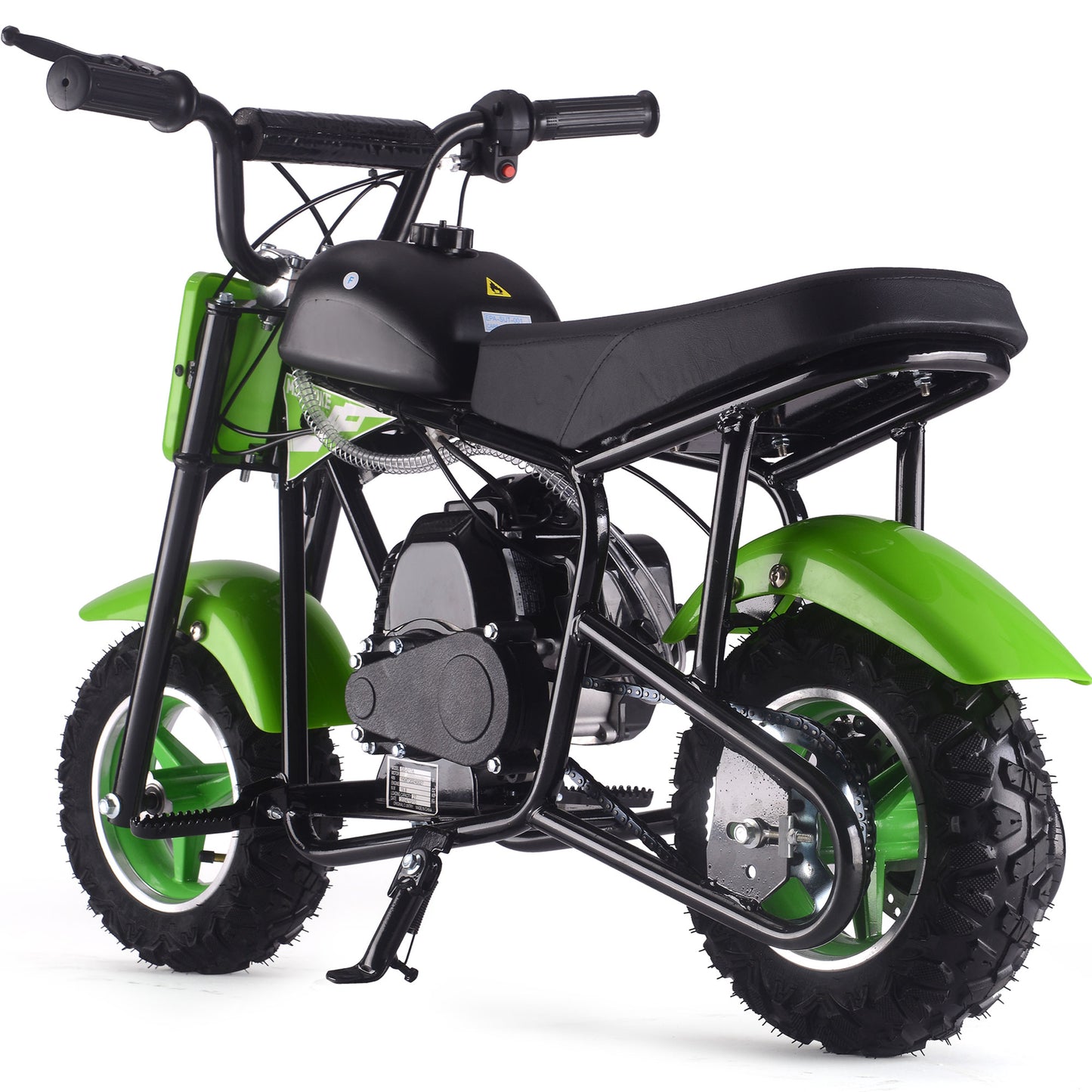 MotoTec Urchin 49cc 2-Stroke Kids Gas Mini Bike Green - view 4