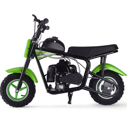 MotoTec Urchin 49cc 2-Stroke Kids Gas Mini Bike Green - view 5