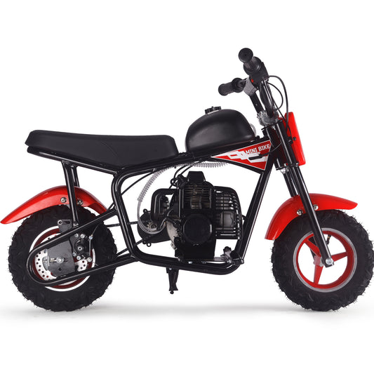 MotoTec Urchin 49cc 2-Stroke Kids Gas Mini Bike Red - view 2